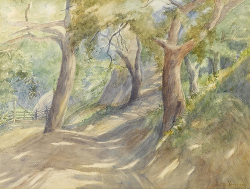 Art Prints of Trees on a Path by Marion Kavanaugh Wachtel