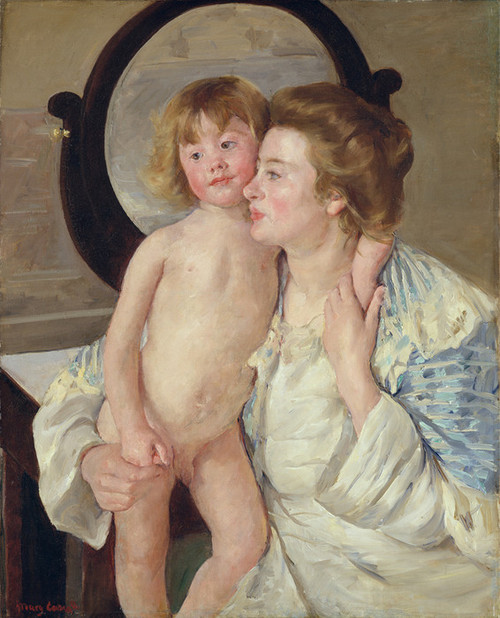 Art Prints of Mother and Child or The Oval Mirror by Mary Cassatt