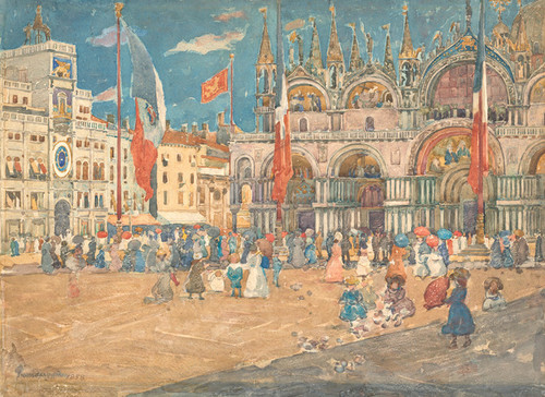 Art Prints of Piazza San Marco by Maurice Prendergast