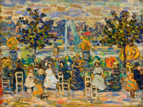 Art Prints of In Luxembourg Gardens by Maurice Prendergast