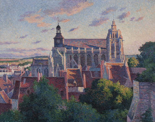 Art Prints of Cathedral at Gisors, View of the Ramparts by Maximilien Luce