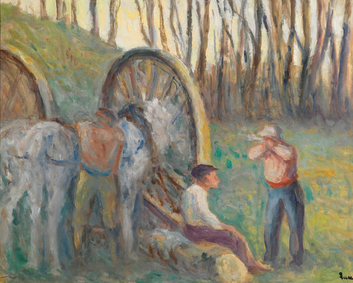 Art Prints of The Hitch and Loggers by Maximilien Luce