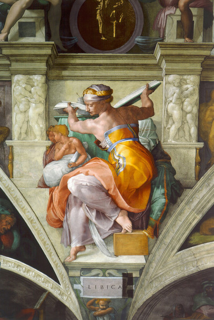 Art Prints of Libyan Sibyl by Michelangelo