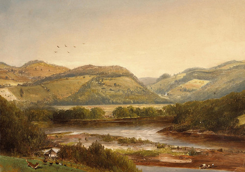 Art Prints of View on the Upper Delaware by Norton Bush