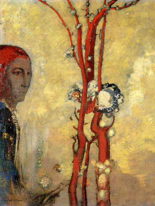 Art Prints of The Red Tree by Odilon Redon