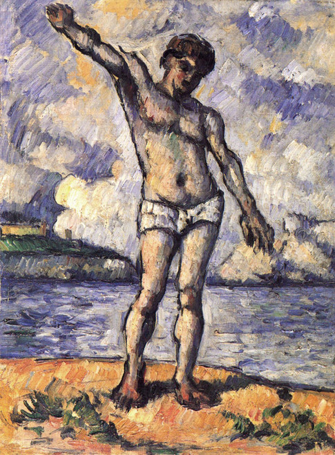 Art Prints of Bather with Outstretched Arms by Paul Cezanne