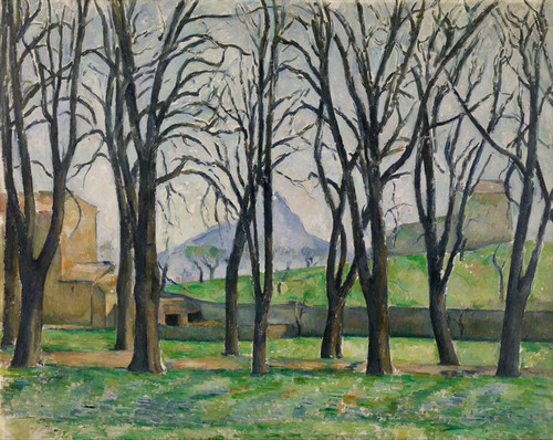 Art Prints of Chestnut Trees at Jas de Bouffan by Paul Cezanne