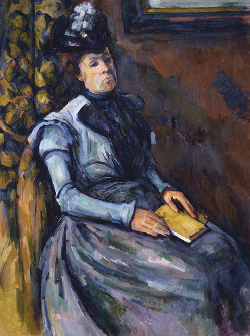 Art Prints of Seated Woman in Blue by Paul Cezanne