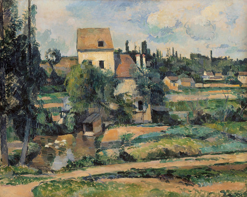 Art Prints of The Mill on the River Pontoise by Paul Cezanne