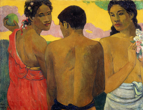 Art Prints of Three Tahitians by Paul Gauguin