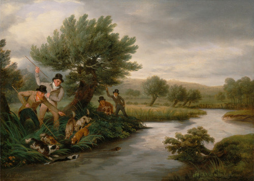 Art Prints of Spearing the Otter by Philip Reinagle