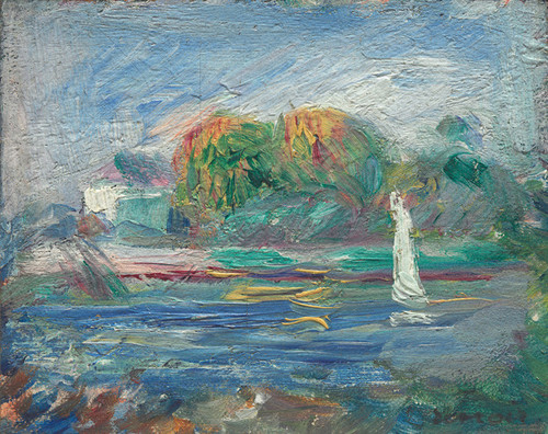 Art Prints of The Blue River by Pierre-Auguste Renoir