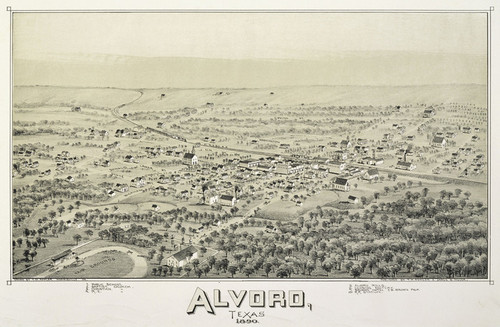 Art Prints of Alvord, Texas, 1890 by Thaddeus Mortimer Fowler