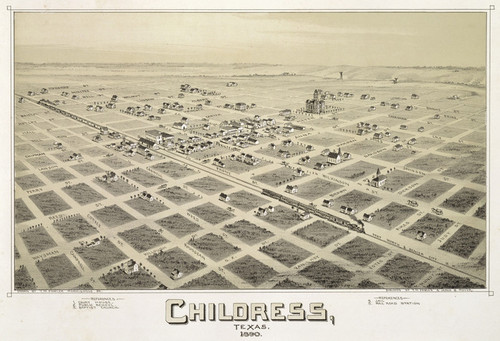 Art Prints of Childress, Texas, 1890 by Thaddeus Mortimer Fowler