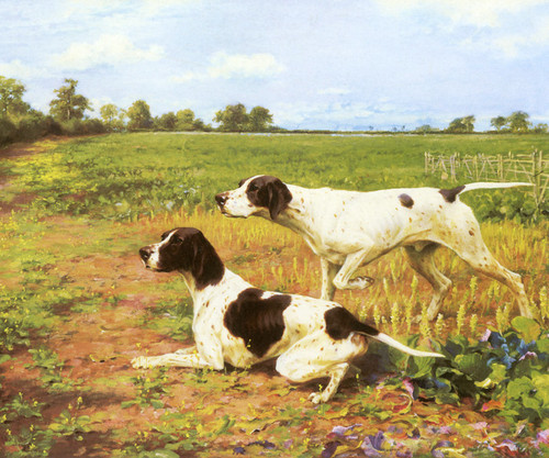 Art Prints of Pointers in a Landscape II by Thomas Blinks