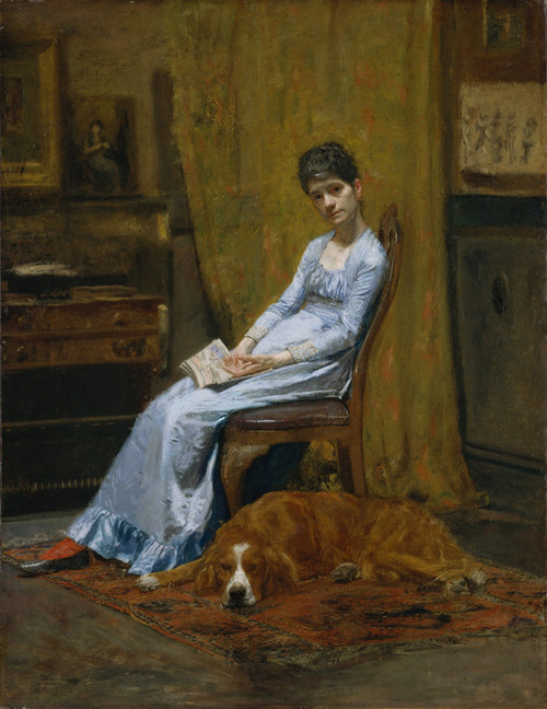 Art Prints of The Artists Wife and His Setter Dog by Thomas Eakins