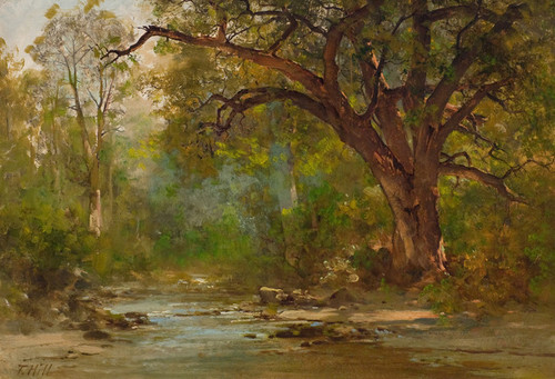 Art Prints of Brook Scene by Thomas Hill