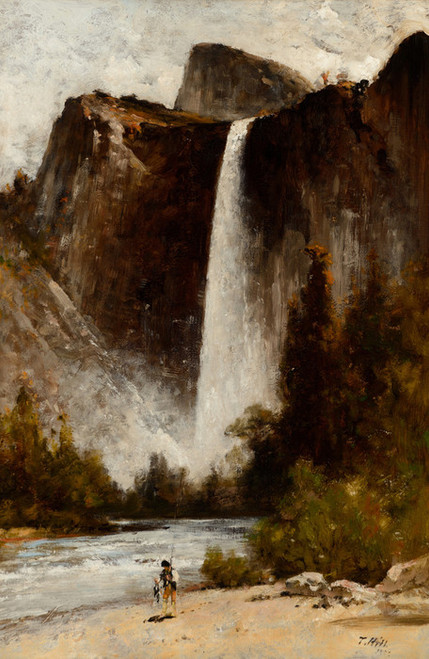 Art Prints of At the Foot of Bridal Veil by Thomas Hill