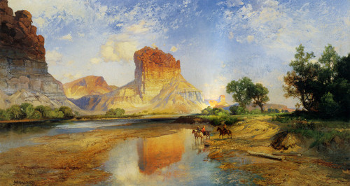 Art Prints of The Cliffs of Green River by Thomas Moran