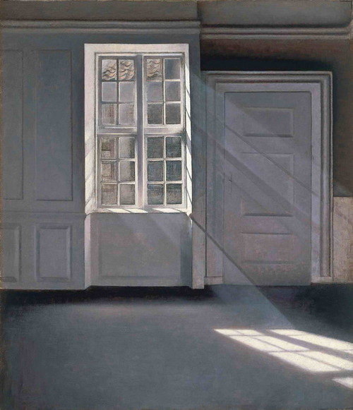 Art Prints of Dust Dancing in the Sunbeams by Vilhelm Hammershoi