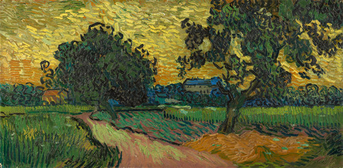 Art Prints of Landscape at Twilight by Vincent Van Gogh