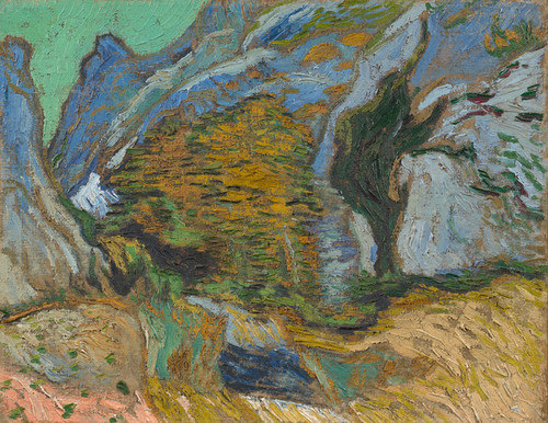 Art Prints of Ravine with Small Stream by Vincent Van Gogh
