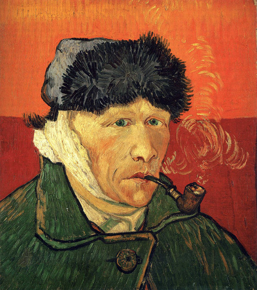 Art Prints of Self Portrait with Bandaged Ear and Pipe by Vincent Van Gogh