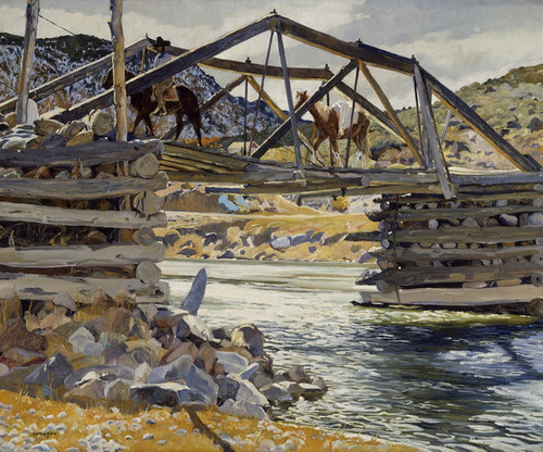 Art Prints of Crossing the Rio Grande by Walter Ufer