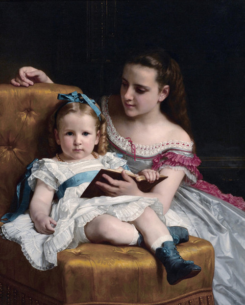 Art Prints of Portrait of Eva and Frances Johnson by William Bouguereau