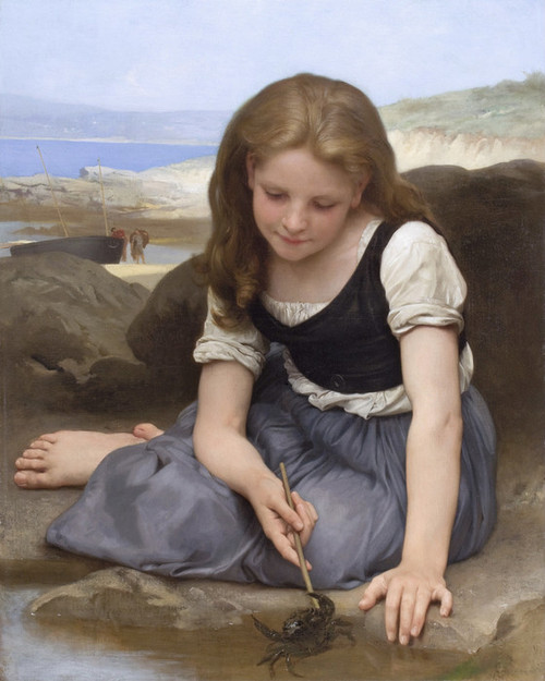 Art Prints of The Crab by William Bouguereau