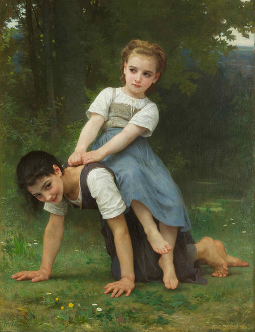Art Prints of The Horseback Ride by William Bouguereau