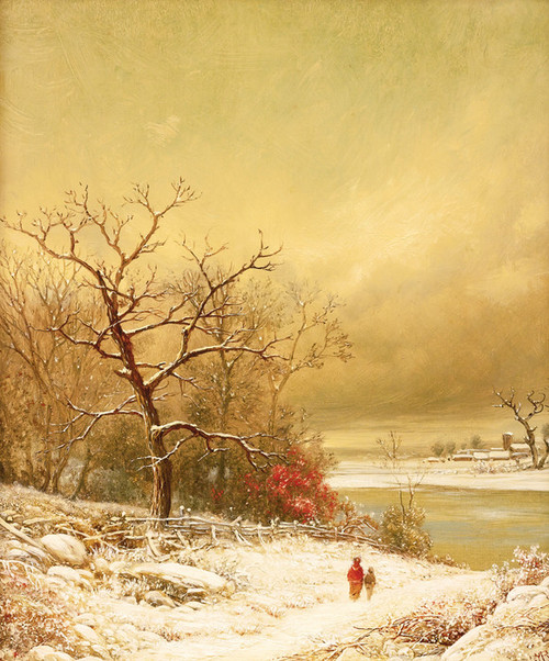 Art Prints of A Walk in Winter by William Mason Brown