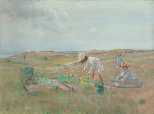 Art Prints of Gathering Flowers, Shinnecock Long Island by William Merritt Chase