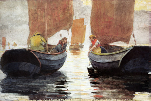 Art Prints of An Afterglow by Winslow Homer