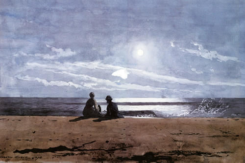 Art Prints of Moonlight by Winslow Homer