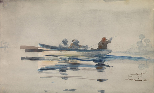 Art Prints of Three Men in a Boat by Winslow Homer