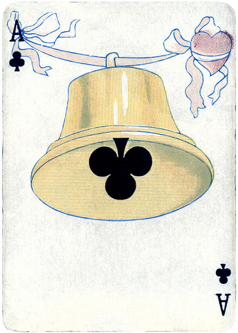 playing card club stencil