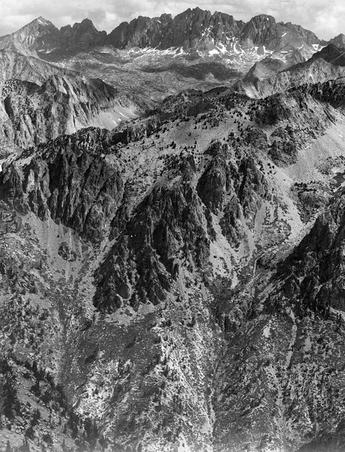 Art prints of North Palisades from Windy Point, Kings River Canyon by Ansel Adams