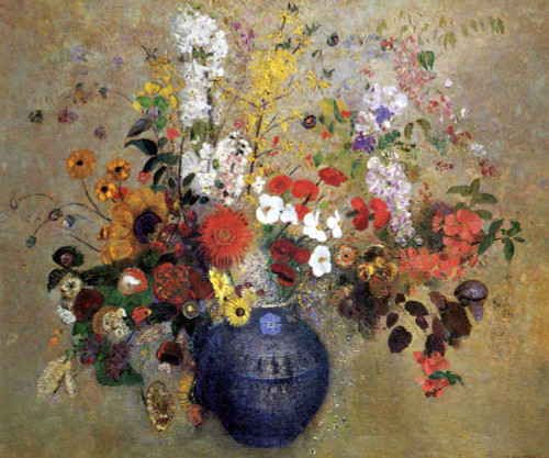 Prints and cards of Flowers, 1909 by Odilon Redon