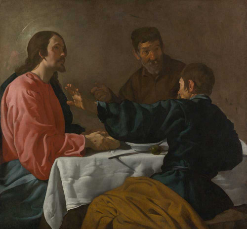 Art prints of Supper at Emmaus by Diego Velazquez