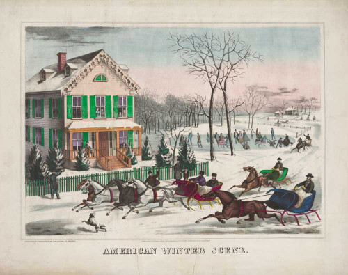 Art prints of American Winter Scene by Currier and Ives