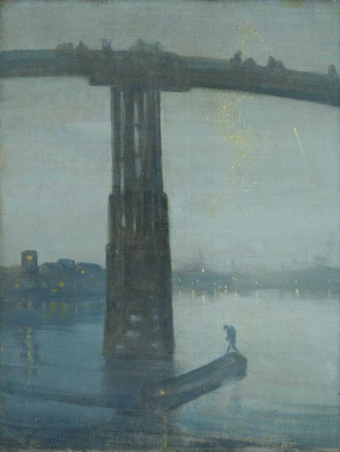 Art prints of Nocturne Blue & Gold, Old Battersea Bridge by James Abbott McNeill Whistler