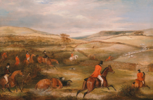 Art prints of The Berkeley Hunt, 1842, The Chase by Francis Calcraft Turner