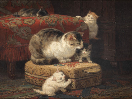 Art Prints of Motherhood by Henriette Ronner Knip
