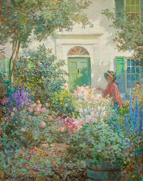 Art Prints of New England Doorway by Abbott Fuller Graves