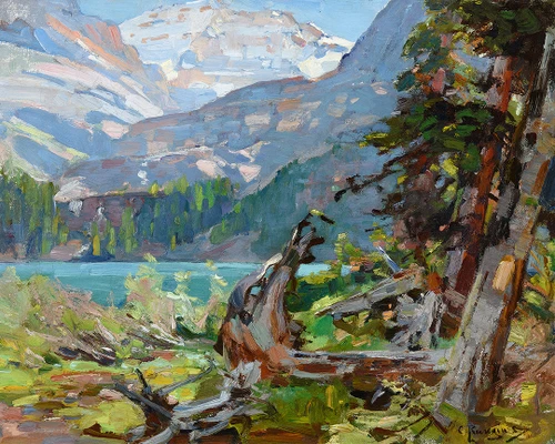 Art Prints of Emerald Lake O'Hara by Carl Rungius