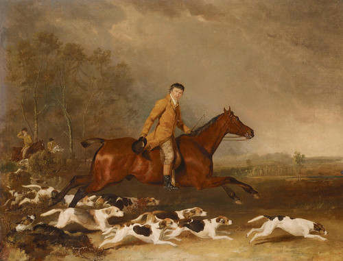 Art Prints of Thomas Oldachre on a Chestnut Hunter by Abraham Cooper