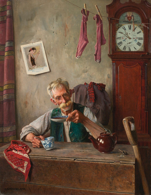 絵画 tea time Art Prints of Tea Time by Charles Spencelayh