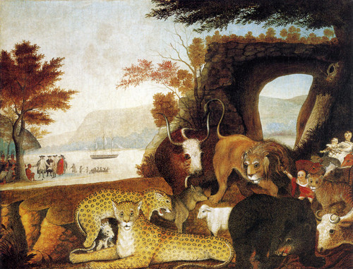 Art Prints of The Peaceable Kingdom, 1847 by Edward Hicks