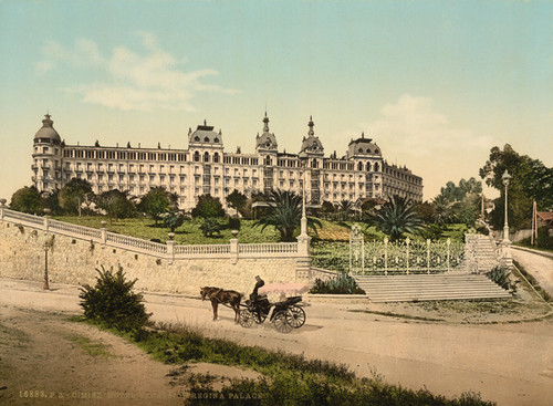 NICE INN レトロサイン 約60cm x 60cm Art Prints of Hotel Excelsior Regina Palace Cimiez, Nice, France